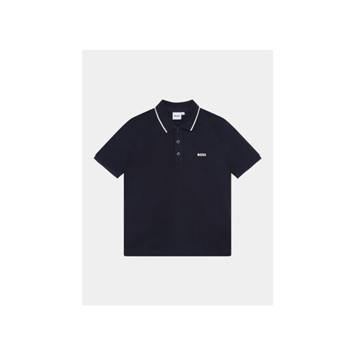 Boss Polo J25P26 S Granatowy Regular Fit ze sklepu MODIVO w kategorii T-shirty chłopięce - zdjęcie 169054893