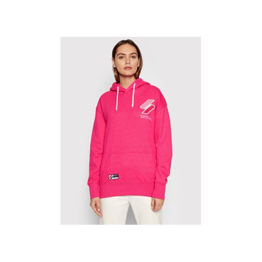 Superdry Bluza Code W2011263A Różowy Regular Fit ze sklepu MODIVO w kategorii Bluzy damskie - zdjęcie 169056231