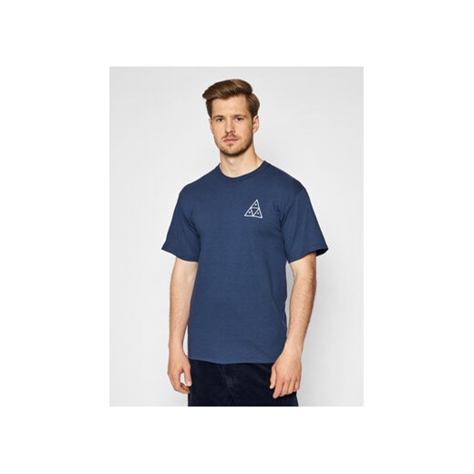 HUF T-Shirt Essentials TS00509 Granatowy Regular Fit ze sklepu MODIVO w kategorii T-shirty męskie - zdjęcie 169056573