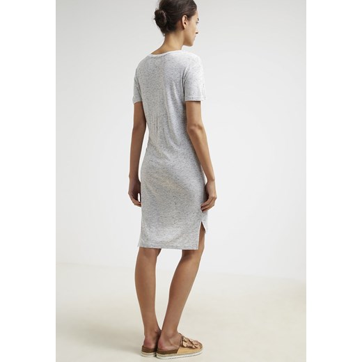 Selected Femme HELLA Sukienka z dżerseju light grey melange zalando  krótkie
