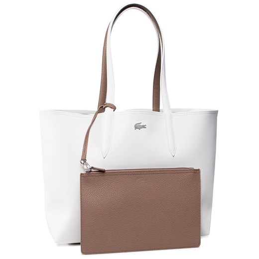 Torebka Lacoste Shopping Bag NF2142AA Marshmallow Otter E39 Lacoste one size promocyjna cena eobuwie.pl