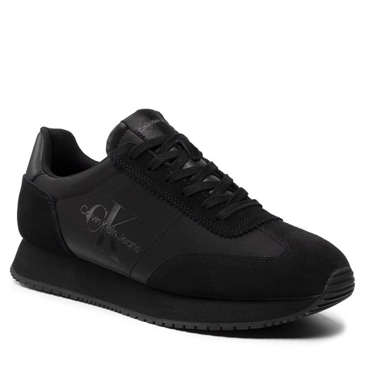 Sneakersy Calvin Klein Jeans Retro Runner 1 YM0YM00385 Triple Black 0GL 42 eobuwie.pl