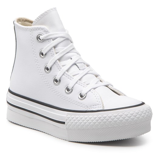 Trampki Converse Ctas Eva Lift Hi A01016C White/Natural Ivory/Black Converse 31.5 okazja eobuwie.pl