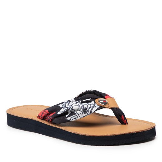 Japonki Tommy Hilfiger Flower Print Flat Beach Sandal FW0FW06422 Rwb 0GY Tommy Hilfiger 37 eobuwie.pl