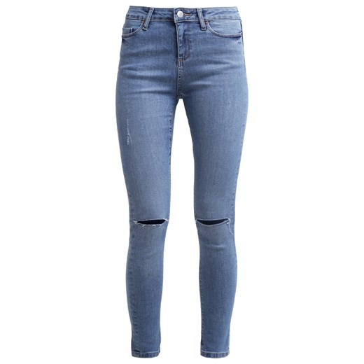 Miss Selfridge Jeansy Slim fit blue zalando  abstrakcyjne wzory