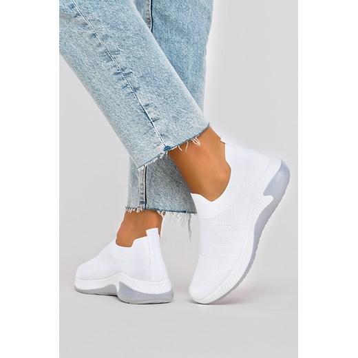 Białe buty sportowe slip on Casu 26/3/21/W Casu 38 Casu.pl