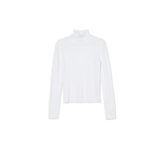 Cropp - Biały sweter z golfem - biały Cropp XS promocja Cropp