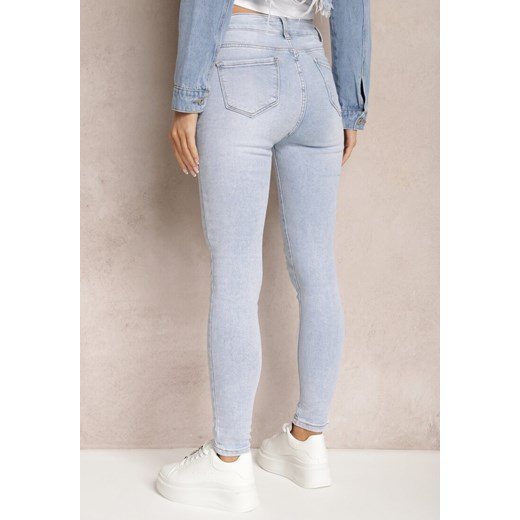 Niebieskie jeansy damskie Renee casual