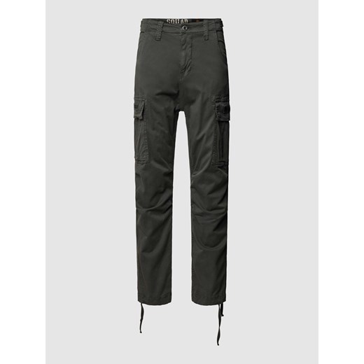 Spodnie cargo o kroju regular fit z kieszeniami z tyłu model ‘SQUAD’ ze sklepu Peek&Cloppenburg  w kategorii Spodnie męskie - zdjęcie 169103074
