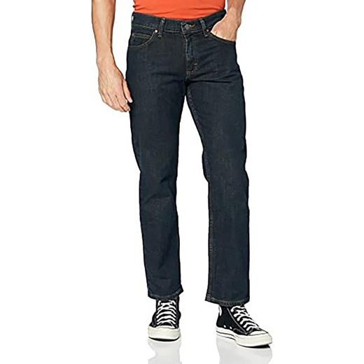 Granatowe jeansy męskie Lee z elastanu 