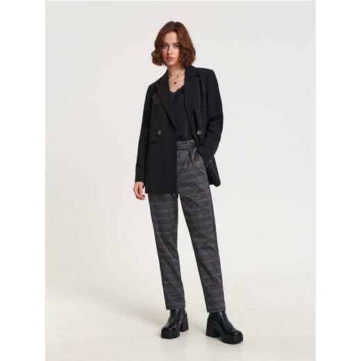 Sinsay - Spodnie w kratkę - wielobarwny ze sklepu Sinsay w kategorii Spodnie damskie - zdjęcie 169104510