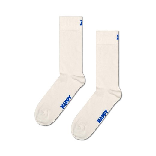 Happy Socks skarpetki Solid kolor biały ze sklepu ANSWEAR.com w kategorii Skarpetki damskie - zdjęcie 169105630