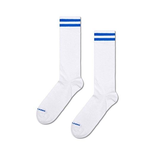 Happy Socks skarpetki Solid Sneaker Thin Crew kolor biały ze sklepu ANSWEAR.com w kategorii Skarpetki męskie - zdjęcie 169105641