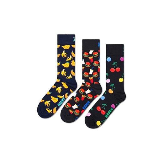 Happy Socks skarpetki damskie wielokolorowe w abstrakcyjne wzory 