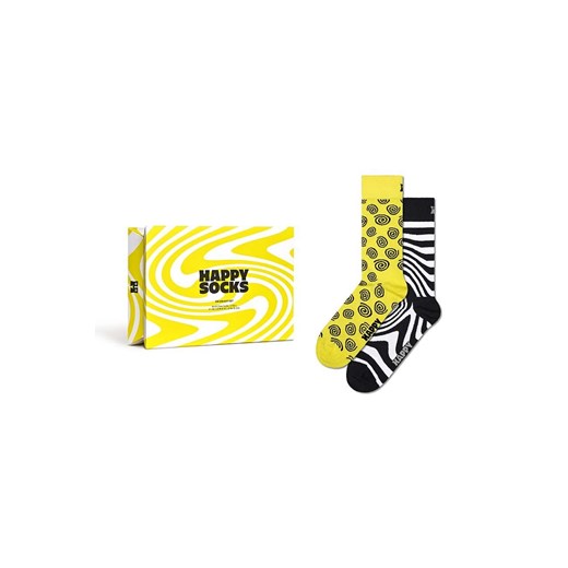 Happy Socks skarpetki Gift Box Zig Zag 2-pack ze sklepu ANSWEAR.com w kategorii Skarpetki damskie - zdjęcie 169105672