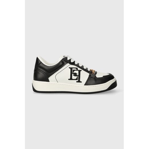 Elisabetta Franchi sneakersy skórzane kolor czarny SA54G41E2 SA54G41E2 ze sklepu ANSWEAR.com w kategorii Buty sportowe damskie - zdjęcie 169105774