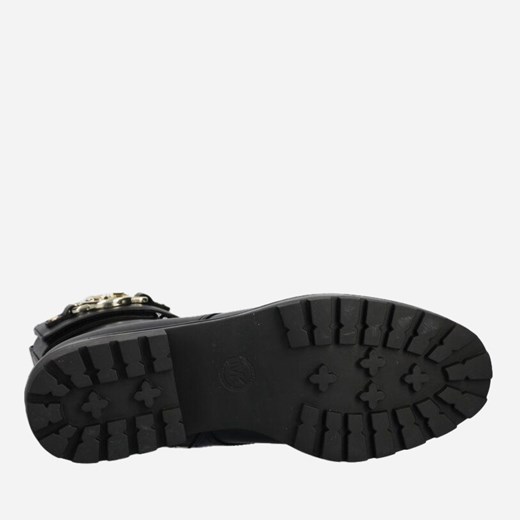 Botki Michael Kors na płaskiej podeszwie casual sznurowane