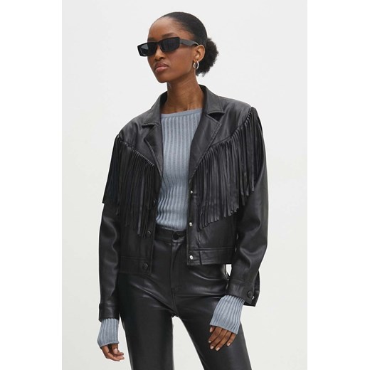 Answear Lab kurtka damska kolor czarny przejściowa ze sklepu ANSWEAR.com w kategorii Kurtki damskie - zdjęcie 169113062