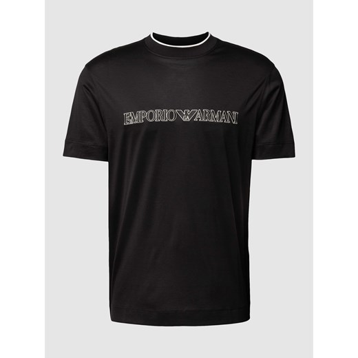 T-shirt z nadrukiem z logo ze sklepu Peek&Cloppenburg  w kategorii T-shirty męskie - zdjęcie 169122854