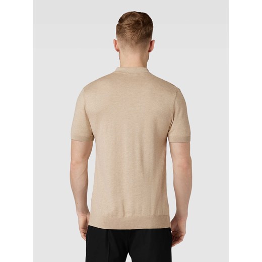 Koszulka polo z krótką listwą guzikową model ‘BERG’ Selected Homme M Peek&Cloppenburg 