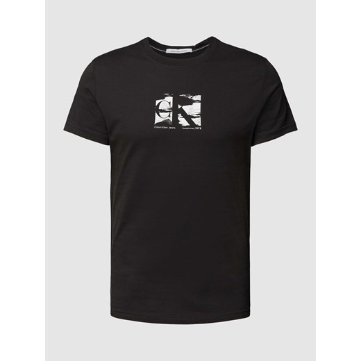 T-shirt z nadrukiem z logo ze sklepu Peek&Cloppenburg  w kategorii T-shirty męskie - zdjęcie 169123121