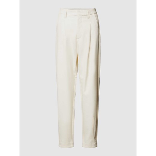 Spodnie materiałowe w jednolitym kolorze ze sklepu Peek&Cloppenburg  w kategorii Spodnie damskie - zdjęcie 169123512