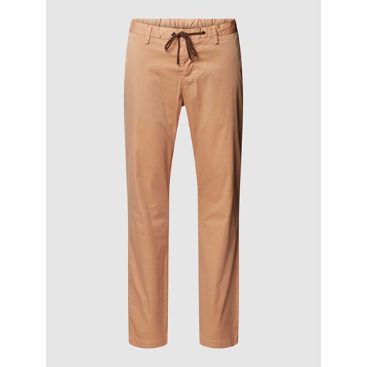 Spodnie materiałowe o kroju regular fit z tunelem model ‘JUMP’ ze sklepu Peek&Cloppenburg  w kategorii Spodnie męskie - zdjęcie 169123964