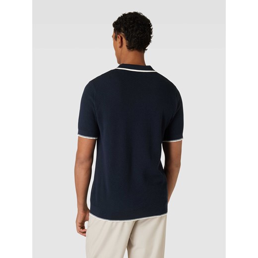 Koszulka polo z paskami w kontrastowym kolorze model ‘ARLO’ Selected Homme XL Peek&Cloppenburg 
