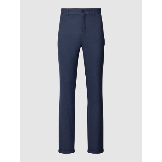 Spodnie materiałowe o kroju straight fit z zapięciem na guzik model ‘liam’ ze sklepu Peek&Cloppenburg  w kategorii Jeansy męskie - zdjęcie 169124011