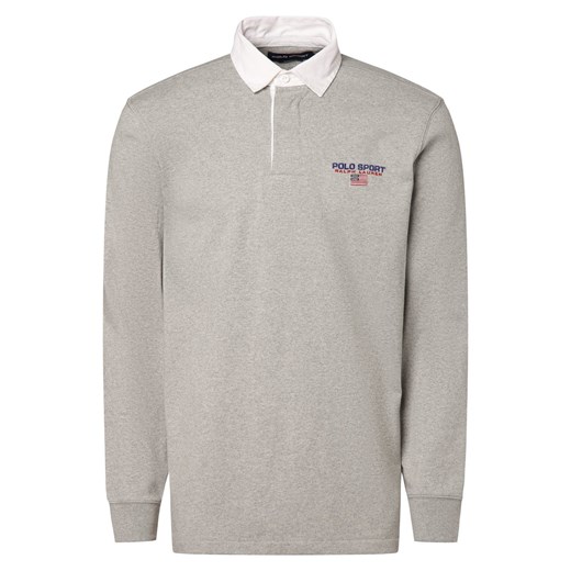 Polo Sport Bluza męska Mężczyźni Bawełna jasny szary jednolity ze sklepu vangraaf w kategorii Bluzy męskie - zdjęcie 169125104