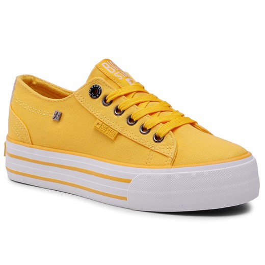 Tenisówki Big Star Shoes HH274055 Yellow 41 promocyjna cena eobuwie.pl