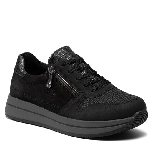 Sneakersy Rieker N4501-00 Black Rieker 37 eobuwie.pl