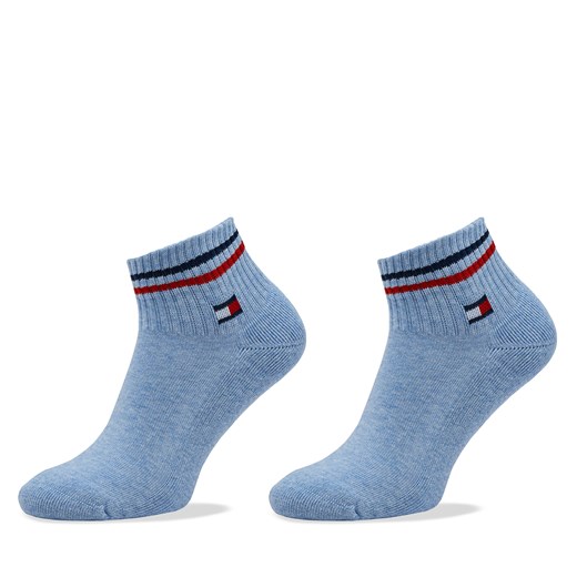 Zestaw 2 par niskich skarpet unisex Tommy Hilfiger 701228177 Light Blue Melange Tommy Hilfiger 39/42 eobuwie.pl