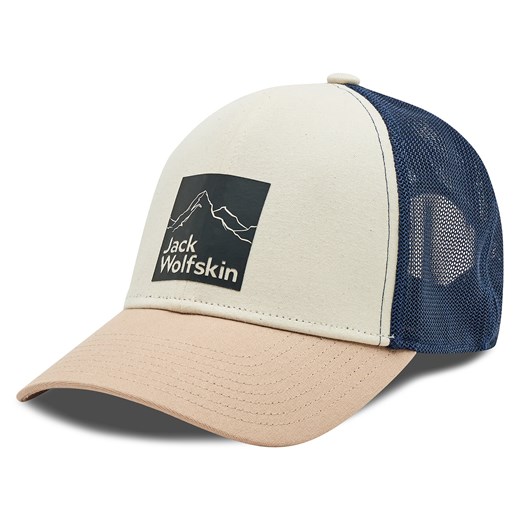 Czapka z daszkiem Jack Wolfskin Brand 1911241 Egret Jack Wolfskin one size eobuwie.pl okazja