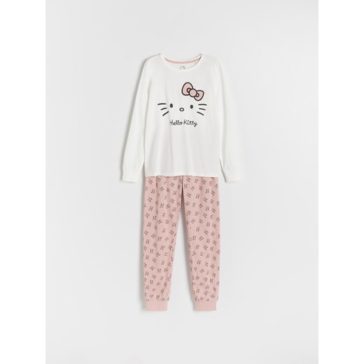 Reserved - Dwuczęściowa piżama Hello Kitty - pastelowy róż Reserved 98/104 (2-4 lata) Reserved