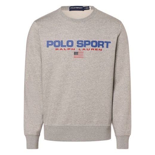 Polo Sport Bluza męska Mężczyźni jasny szary nadruk ze sklepu vangraaf w kategorii Bluzy męskie - zdjęcie 169136874