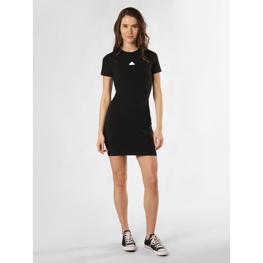 adidas Sportswear Sukienka damska Kobiety Bawełna czarny jednolity ze sklepu vangraaf w kategorii Sukienki - zdjęcie 169136883