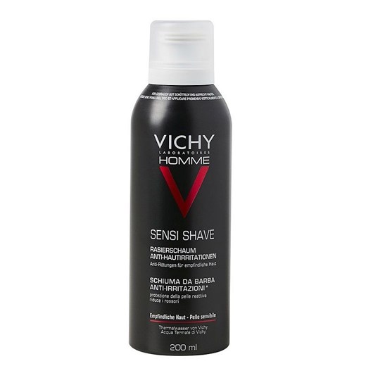 Vichy Homme - oczyszczająca pianka do golenia do skóry wrażliwej 200ml 200 ml okazyjna cena Super-Pharm