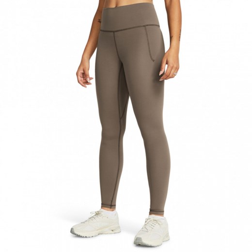 Damskie legginsy treningowe Under Armour Meridian Legging - brązowe ze sklepu Sportstylestory.com w kategorii Spodnie damskie - zdjęcie 169160621