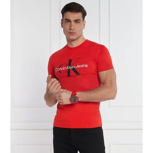 T-shirt męski Calvin Klein czerwony 