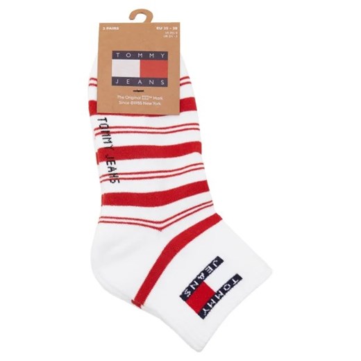 Skarpetki damskie białe Tommy Jeans z elastanu