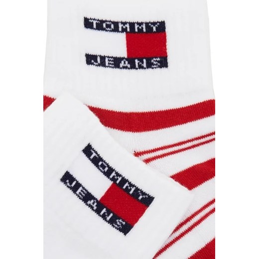 Skarpetki damskie Tommy Jeans białe z elastanu