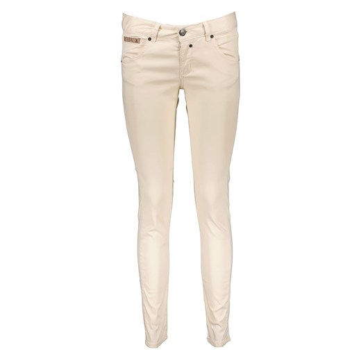 Herrlicher Spodnie w kolorze kremowym ze sklepu Limango Polska w kategorii Spodnie damskie - zdjęcie 169162592