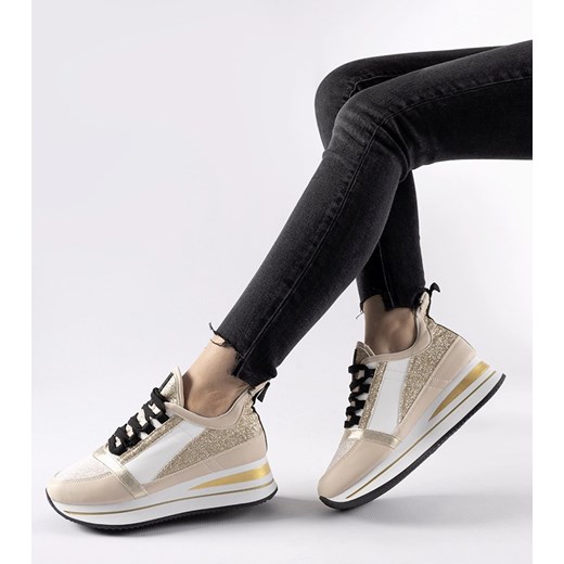 Buty sportowe damskie Gemre sneakersy z tworzywa sztucznego 