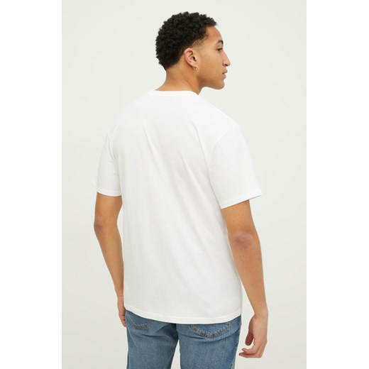 Quiksilver t-shirt bawełniany męski kolor biały z nadrukiem Quiksilver S ANSWEAR.com