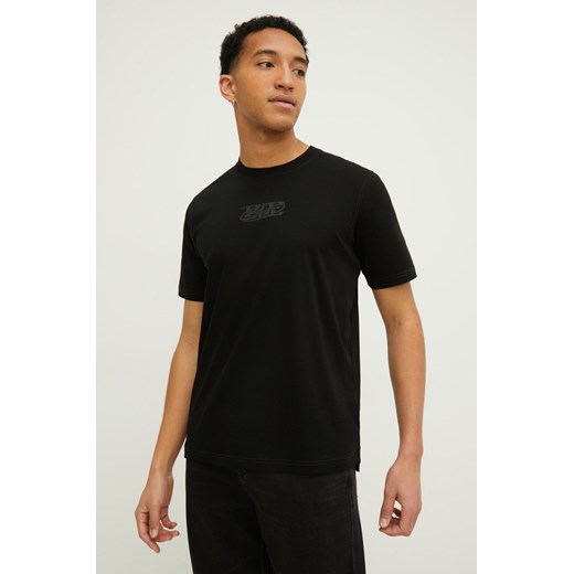 Diesel t-shirt bawełniany męski kolor czarny z nadrukiem Diesel XL ANSWEAR.com