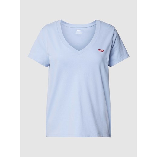 T-shirt z naszywką z logo ze sklepu Peek&Cloppenburg  w kategorii Bluzki damskie - zdjęcie 169164971