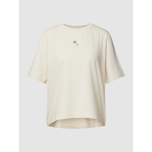 T-shirt z kwiatowym haftem model ‘LAYAA DELIGHT’ ze sklepu Peek&Cloppenburg  w kategorii Bluzki damskie - zdjęcie 169165022