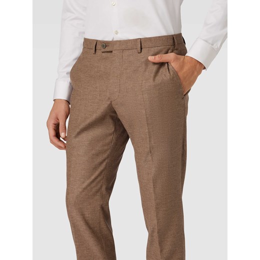 Spodnie do garnituru o kroju slim fit z zapięciem na guzik model ‘Franco’ Digel 48 Peek&Cloppenburg 