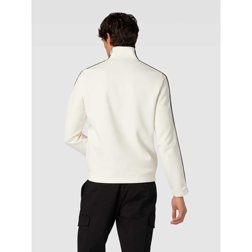 Bluza rozpinana z paskami w kontrastowym kolorze z logo Emporio Armani XXL Peek&Cloppenburg